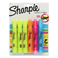 Highlighters | Sharpie 25076 Chisel Tip Tank Style Highlighters - Assorted Ink Colors, Assorted Barrel Colors (6/Set) image number 0