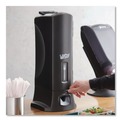 Breakroom Supplies | Wego 56101100 WeGo 10.22 in. x 12.5 in. x 23.75 in. Utensils Dispenser - Black image number 4