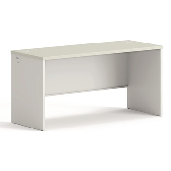 HON H38922.B9.Q 38000 Series 60 in. x 24 in. x 30 in. Desk Shell - Light Gray/Silver
