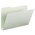File Folders | Smead 18234 2 in. Expansion Assorted 1/3-Cut Tabs Legal Size Expanding Recycled Heavy Pressboard Folders - Gray-Green (25/Box) image number 3