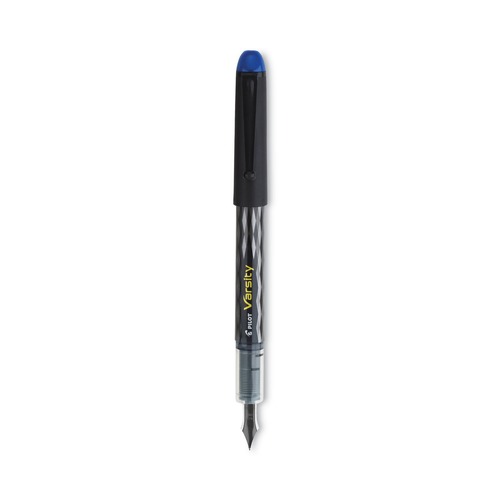 Pens | Pilot 90011 Varsity Medium 1 millimeter Fountain Pen - Blue Ink/Clear/Black/Blue Barrel image number 0