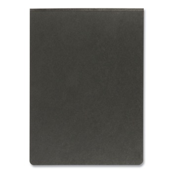 FILE FOLDERS | Oxford 71306EE 8.5 in. x 11 in. 2 in. Capacity Two-Prong Metal Fastener Pressboard Report Cover with Reinforced Top Hinge - Black