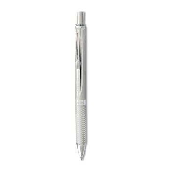 Pentel BL407-A 0.7 mm EnerGel Alloy RT Gel Pen - Medium/Black Ink/Chrome Barrel