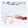 Highlighters | Avery 24050 HI-LITER Desk-Style Chisel Tip Highlighters - Fluorescent Orange Ink/Black Barrel (1-Dozen) image number 4
