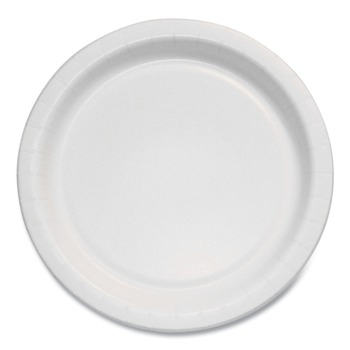 BOWLS AND PLATES | SOLO MP6B-2054 Bare Eco-Forward 6 in. Diameter ProPlanet Seal Clay-Coated Paper Plate - White/Brown/Green (1000/Carton)