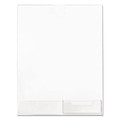 Desk Shelves | Deflecto 590601 8.5 in. x 4.5 in. x 11 in. Superior Image Slanted Sign Holder with Business Card Holder - Clear image number 1