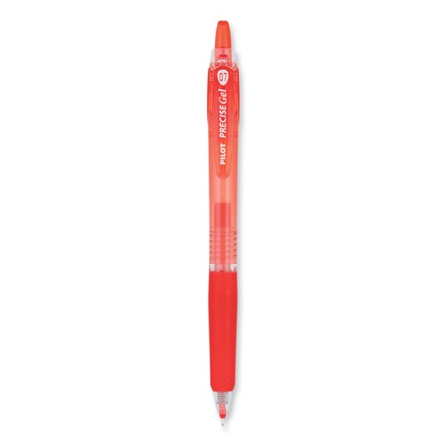 Pens | Pilot 15003 Precise Gel BeGreen Fine 0.7 mm Gel Pen - Red Ink/Translucent Red Barrel (1-Dozen) image number 0