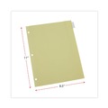 Dividers & Tabs | Universal UNV20841 11 in. x 8.5 in. Insertable Tab Index with 8 Clear Tabs - Buff (24/Box) image number 2