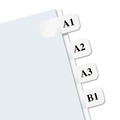 Dividers & Tabs | Redi-Tag B39000 0.44 in. Wide 1/12-Cut Laser Printable Index Tabs - White (675/Pack) image number 1