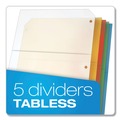 Binders | Cardinal 84007 8.5 x 11 Poly Ring Binder Pockets - Assorted Colors (5/Pack) image number 5