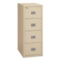 Office Filing Cabinets & Shelves | FireKing 4P1825-CPA Patriot by FireKing 17.75 in. x 25 in. x 52.75 in. 4 Legal/Letter File Drawers 1-Hour Fire Protection Insulated Fire File - Parchment image number 0