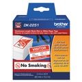 Labels | Brother DK2251 2.4 in. x 50 ft. Continuous Paper Label Tape - Black/White image number 0