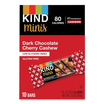  | KIND 27962 0.7 oz. Minis - Dark Chocolate Cherry Cashew (10/Pack)
