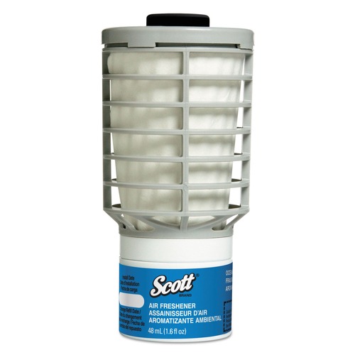 Odor Control | Scott 91072 Essential 48 ml Cartridge Continuous Air Freshener Refills - Ocean Scent (6/Carton) image number 0