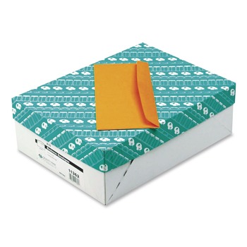 Quality Park QUA11362 4.5 in. x 10.38 in. No. 11 Commercial Flap Gummed Closure Kraft Envelope - Brown Kraft (500/Box)