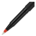 Pens | uni-ball 60152 0.5 mm Stick Roller Ball Pen - Red Ink/Black/Red Barrel/Extra-Fine (1-Dozen) image number 6