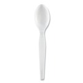 Just Launched | Dixie TH217 Heavyweight Plastic Cutlery Teaspoons - White (1000/Carton) image number 1