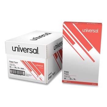 Universal UNV28110 11 in. x 17 in. 92 Bright 20 lbs. Bond Weight Copy Paper - White (5 Reams/Carton)