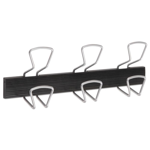 Wall Racks & Hooks | Alba PMPRO3M 18.11 in. x 2.95 in. x 6.45 in. 22 lb Capacity Metal Wall-Mount Coat Hooks - Silver image number 0