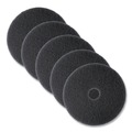 Sponges & Scrubbers | 3M 7300-17 17 in. Diameter Low-Speed High Productivity Floor Pads 7300 - Black (5/Carton) image number 0