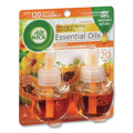 Odor Control | Air Wick 62338-85175 0.67 oz Scented Oil Twin Refill - Hawai'i Exotic Papaya/Hibiscus Flower (2/Pack) image number 1