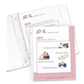 Back to School Sale | C-Line 62033 3-Hole Punched 8.5 in. x 11 in. Insert Heavy-Duty Polypropylene Sheet Protectors with Antimicrobial Protection - Clear (100/Box) image number 1