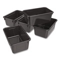 Boxes & Bins | Storex 62466E05C Cubby Bin, Neutral Tones 1.8 gal, 7.8-in x 12.09-in x 5.18-in, Black, 5/Pack image number 0