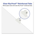 Dividers & Tabs | Avery 11912 11 x 8.5 Avery Style Preprinted Legal Exhibit Side 10-Tab Index Dividers - White (25/Pack) image number 4