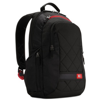  | Case Logic 3201265 6.3 in. x 13.4 in. x 17.3 in. Polyester Diamond Backpack - Black