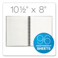 Notebooks & Pads | TOPS 25331 Royale 10.5 in. x 8 in. Wirebound Medium/College Ruled Business Notebook - Black/Gray image number 2