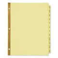 Just Launched | Avery 11307 11 in. x 8.5 in. 12-Tab Preprinted Laminated Jan. to Dec. Tab Dividers with Gold Reinforced Binding Edge - Buff (1-Set) image number 1