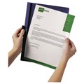 Sheet Protectors | Durable 220307 DuraClip Report Cover - Clear/Dark Blue (25/Box) image number 3