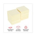 Sticky Notes & Post it | Universal UNV28068 3 in. x 3 in. Recycled Self-Stick Note Pads - Yellow (18 Pads/Pack) image number 5