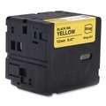 Labels | Brother P-Touch BTAG631 0.47 in. x 13.1 ft. Genuine P-Touch BTAG Label Tapes - Black on Yellow image number 5
