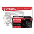 Disposable Gloves | Ammex GWBN48100 6 mil Heavy-Duty Industrial Powder-Free Nitrile Gloves - X-Large, Black (1000/Carton) image number 6