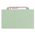 File Folders | Smead 13723 2 in. Expansion Recycled Pressboard 4-Fastener Classification Folders - Letter Size/Gray-Green (10/Box) image number 2