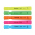 Highlighters | Universal UNV08860 Chisel Tip Assorted Color Desk Highlighters (5/Set) image number 2