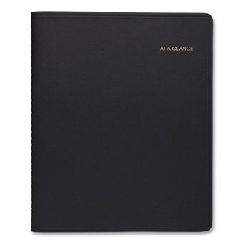 AT-A-GLANCE 7012005 8.75 in. x 7 in. 12-Month (Jan. to Dec.) 2026 Monthly Planner - Black Cover