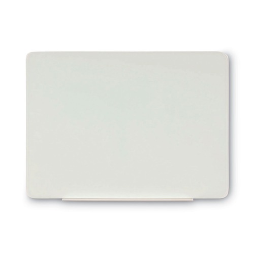 White Boards | MasterVision GL080101 Lago 48 in. x 36 in. Magnetic Glass Dry Erase Board  - Opaque White image number 0