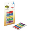 Page Flags | Post-it Flags 684-ARR1 Arrow 0.5 in. Page Flags - Blue/Green/Purple/Red/Yellow (100/Pack) image number 0