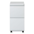 Office Filing Cabinets & Shelves | Alera ALEPBFFLG 14.96 in. x 19.29 in. x 27.75 in. 2 Legal/Letter-Size File Drawers Left or Right File Pedestal with Full-Length Pull - Light Gray image number 1