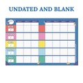 Notebooks & Pads | Carson-Dellosa 105050 11 in. x 8.5 in. 2-Page Spread We Stick Together Theme Weekly/Monthly Teacher Planner - Multicolor Cover image number 3