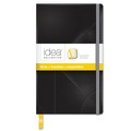 Journals & Diaries | TOPS 56872 Idea Collective 5 in. x 8.25 in. Hardcover Journal with Elastic Closure - Wide/Legal, Black Cover/Yellow Pad (120 Sheets/Book) image number 0