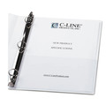 Sheet Protectors | C-Line 70185 25 in. 11 x 8.5 Peel and Stick Add-On Filing Pockets (10/Pack) image number 1
