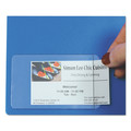 Labels | C-Line 70238 2 x 3.5 Self-Adhesive Side Load Business Card Holders - Clear (10/Pack) image number 4
