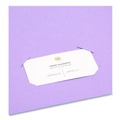 File Folders | Smead 87865 11 in. x 8.5 in. 100-Sheet Capacity 2-Pocket Textured Paper Folder - Lavender (25/Box) image number 3