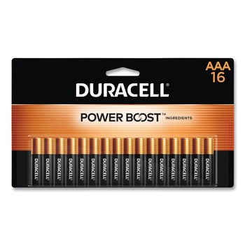 Duracell MN2400B16Z Power Boost CopperTop Alkaline AAA Batteries (16/Pack)