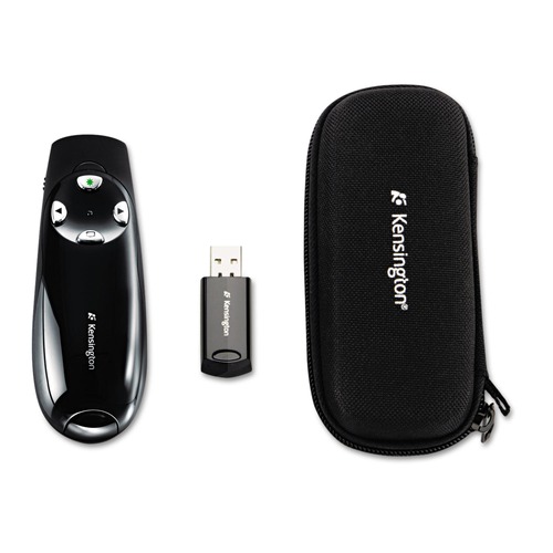 Back to School Sale | Kensington K72353USA 150 ft. Range Class 2 Wireless Presenter Pro with Green Laser - Black image number 0