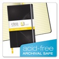 Journals & Diaries | TOPS 56872 Idea Collective 5 in. x 8.25 in. Hardcover Journal with Elastic Closure - Wide/Legal, Black Cover/Yellow Pad (120 Sheets/Book) image number 6