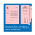 Copy & Printer Paper | Hammermill 10338-2 Colors 8.5 x 11 20 lb. Bond Weight Print Paper - Pink (1-Ream) image number 8
